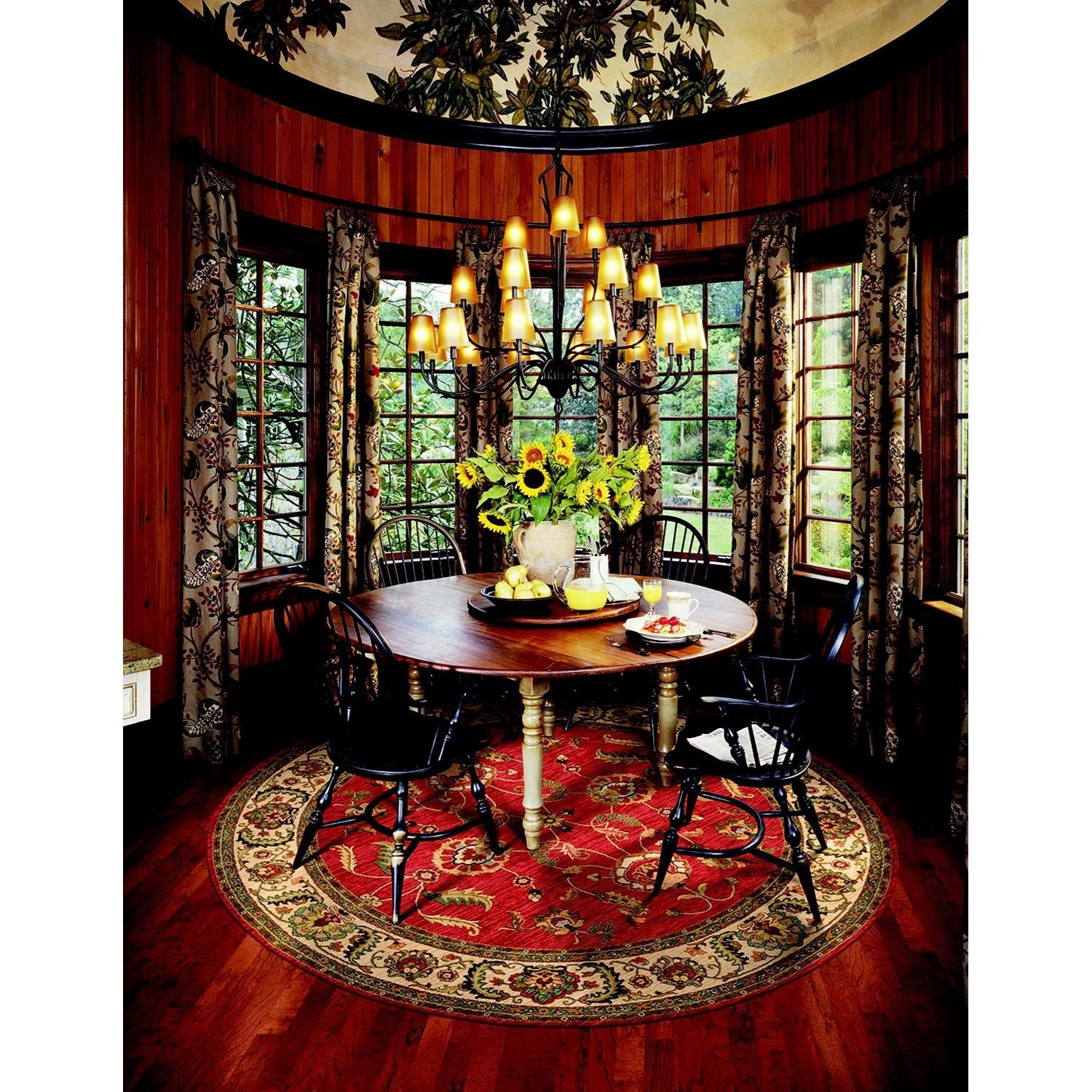 Karastan Rugs Ashara 8'8x10' Agra Red Rug | Darvin Furniture | Rug